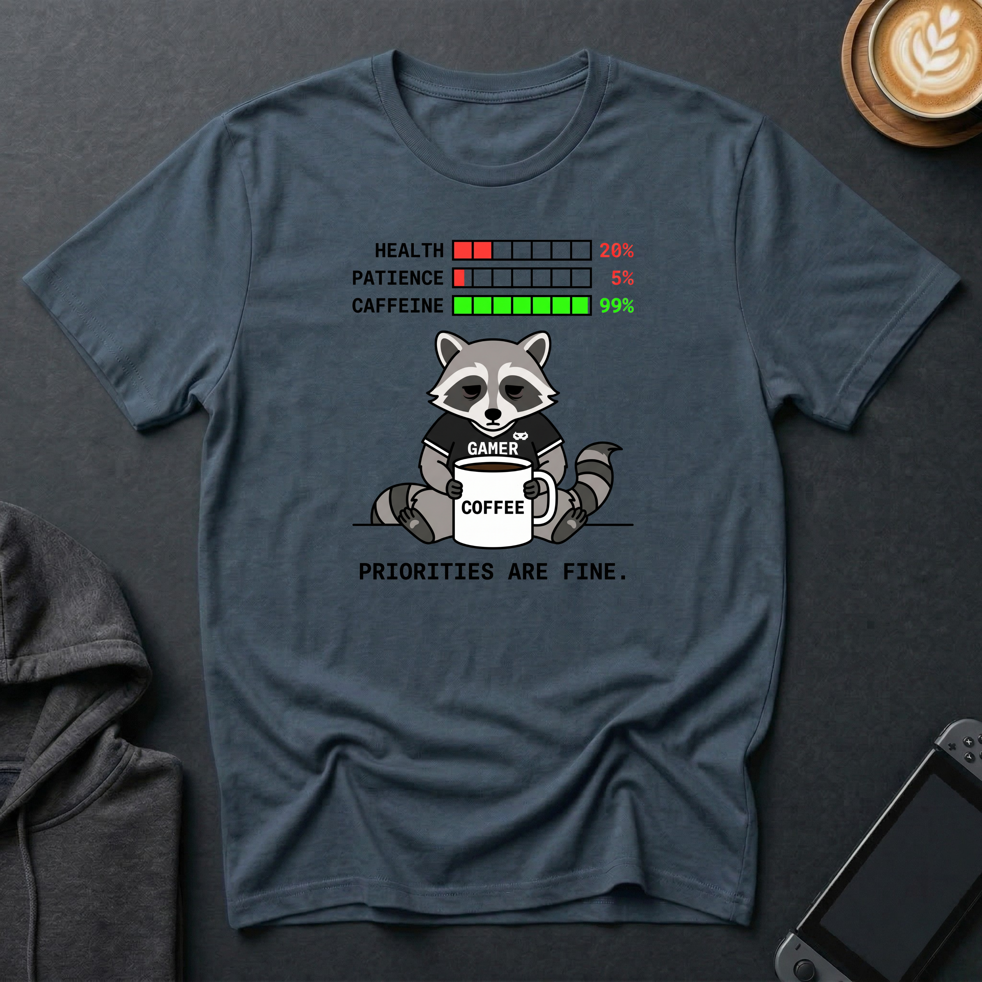 Totally Fine Raccoon T-Shirt