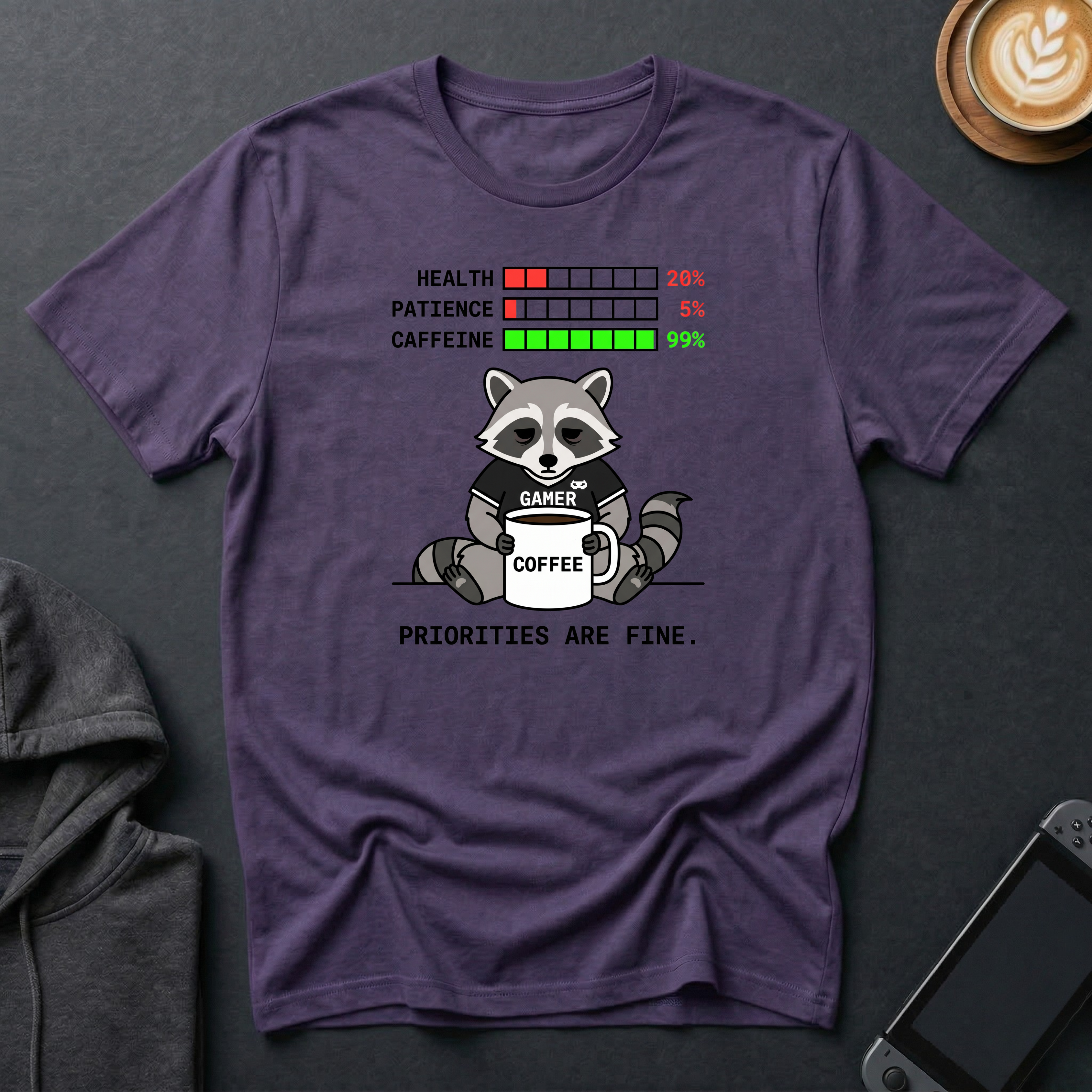 Totally Fine Raccoon T-Shirt
