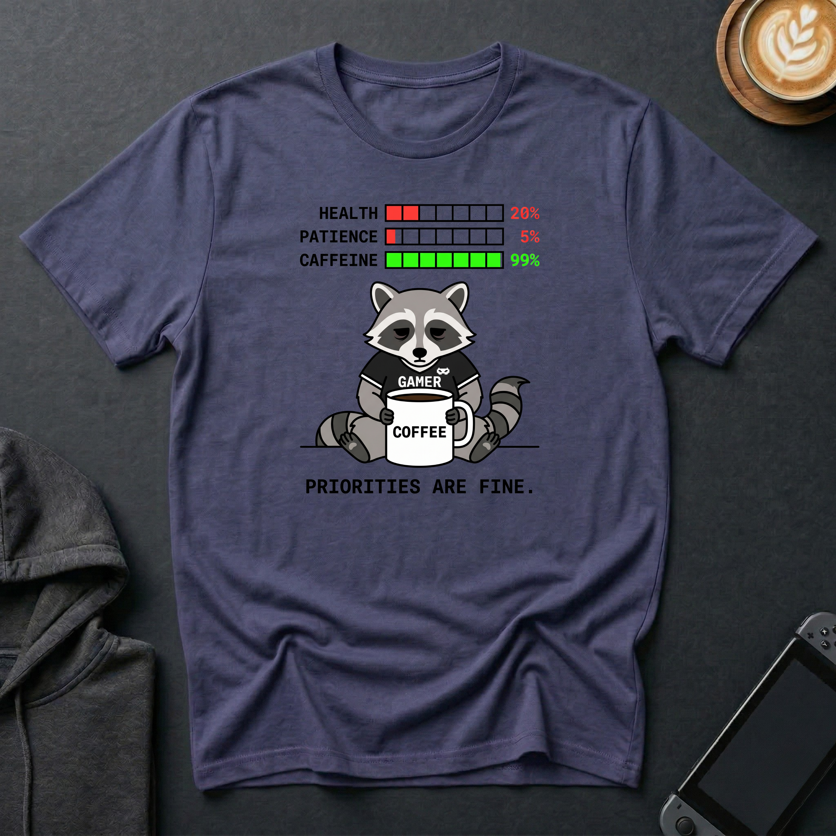 Totally Fine Raccoon T-Shirt