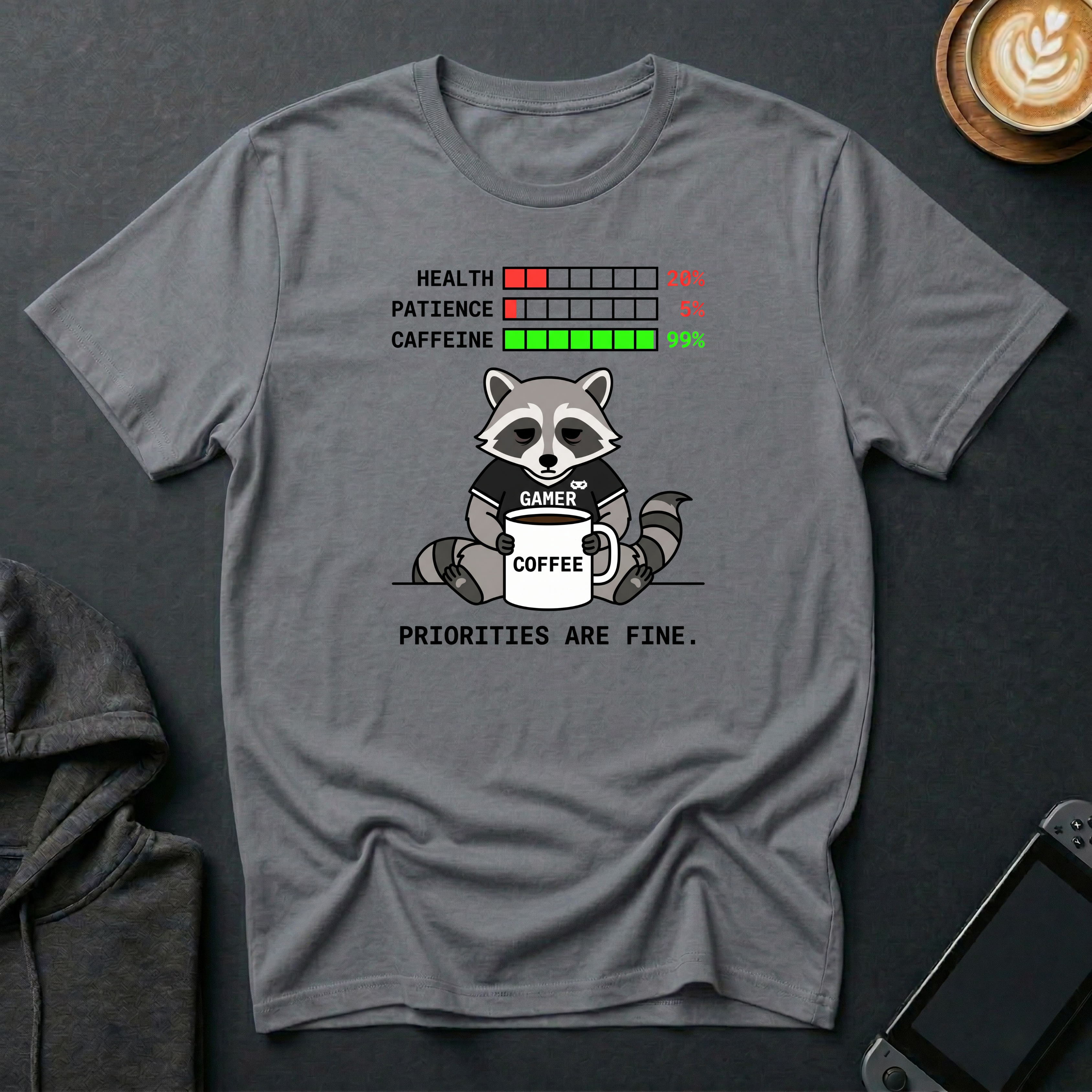 Totally Fine Raccoon T-Shirt